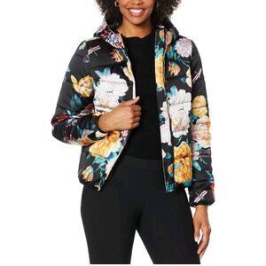 Coldesina Women's Printed Puffer Jacket with Zip Pockets S, NWT